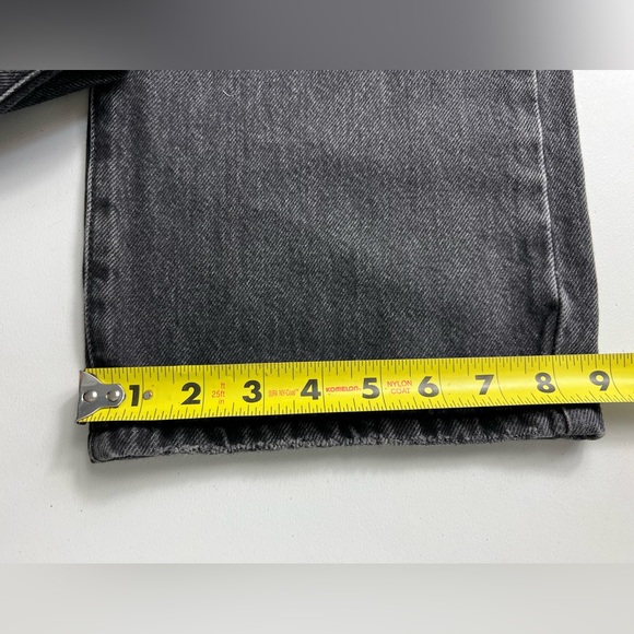 New Garage Denim Black Slouchy Baggy Jeans Size 32 Distressed - Picture 5 of 15